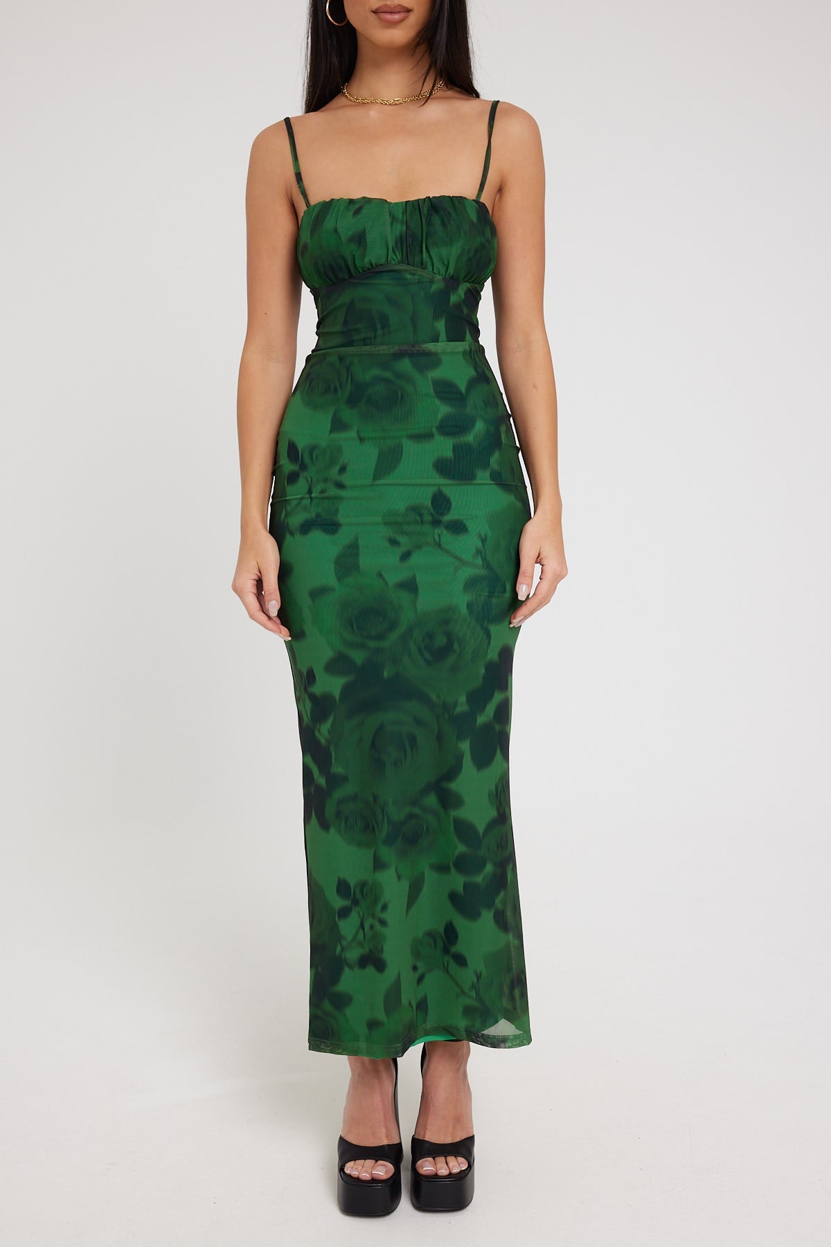 Jgr & Stn Throne Maxi Dress Thorne Print
