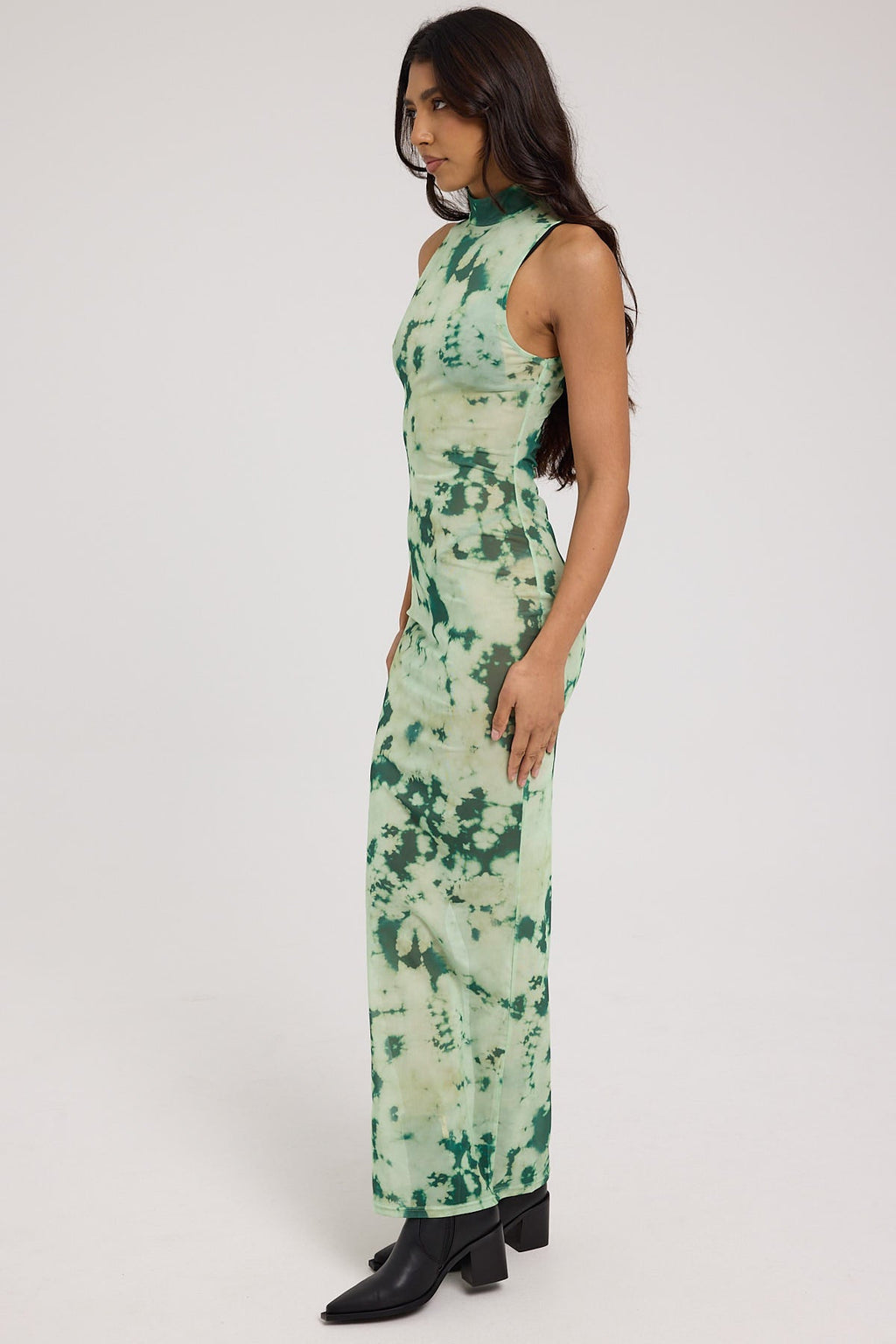 Jgr & Stn Candace Mesh Maxi Dress Candace print