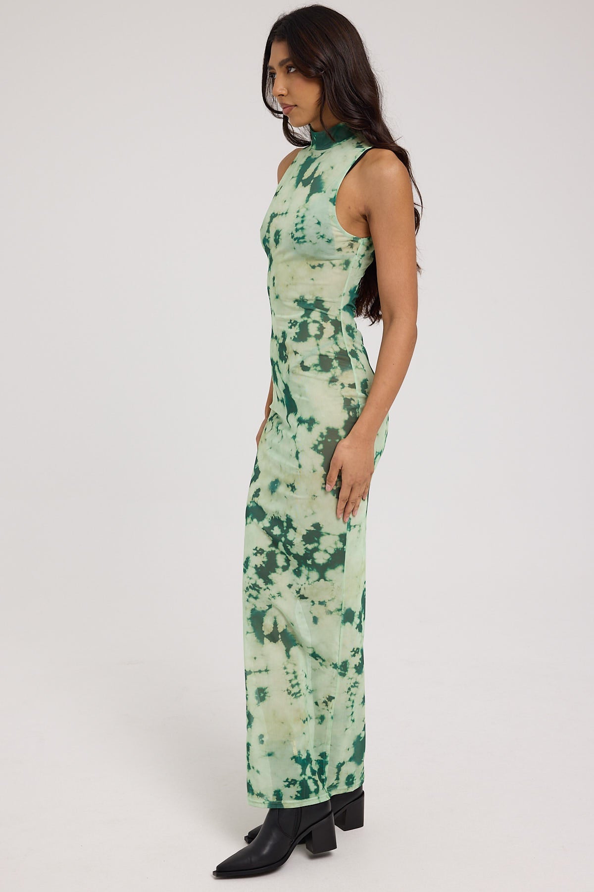 Jgr & Stn Candace Mesh Maxi Dress Candace print