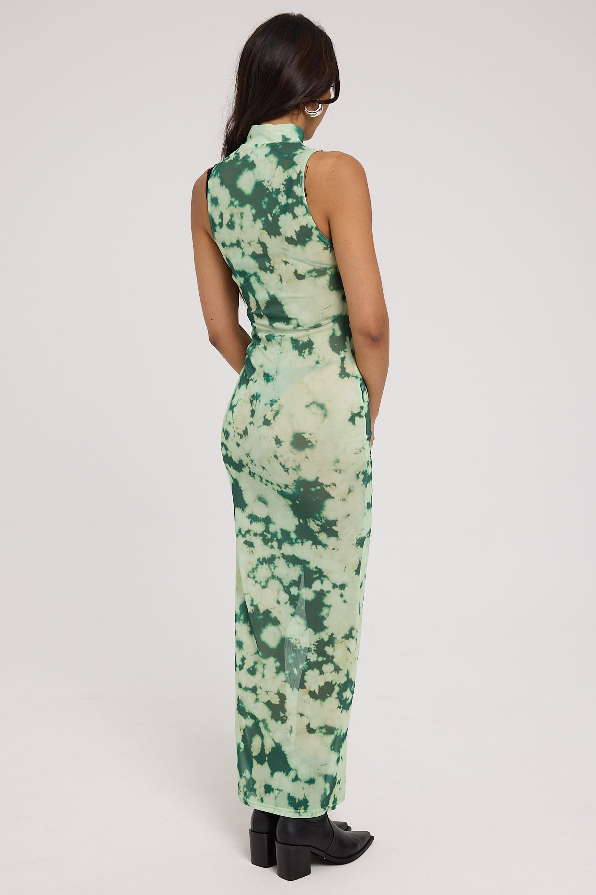 Jgr & Stn Candace Mesh Maxi Dress Candace print