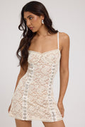 Jgr & Stn Freja Lace Slip Dress Off White