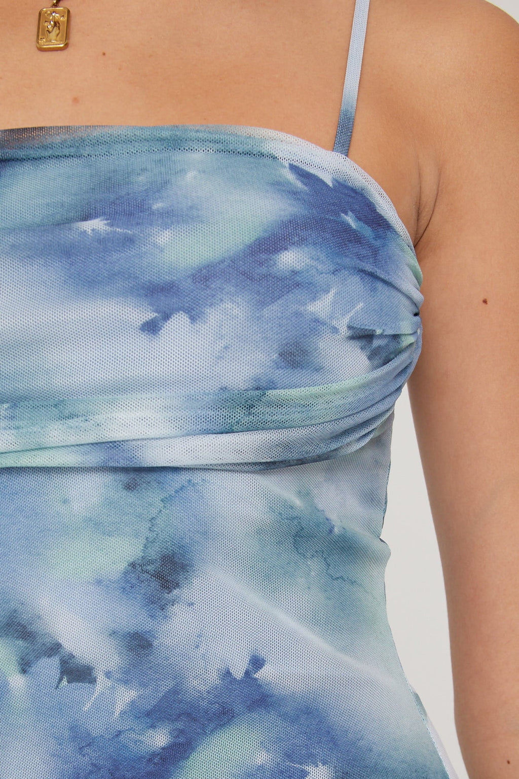 Perfect Stranger Celestial Bloom Mesh Mini Dress Multi Colour