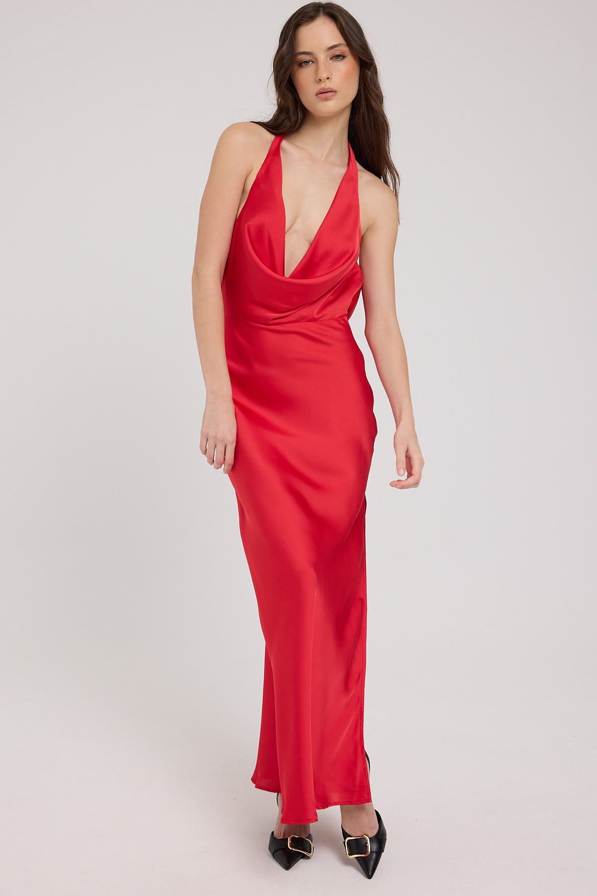 Luck & Trouble Greta Maxi Dress Red