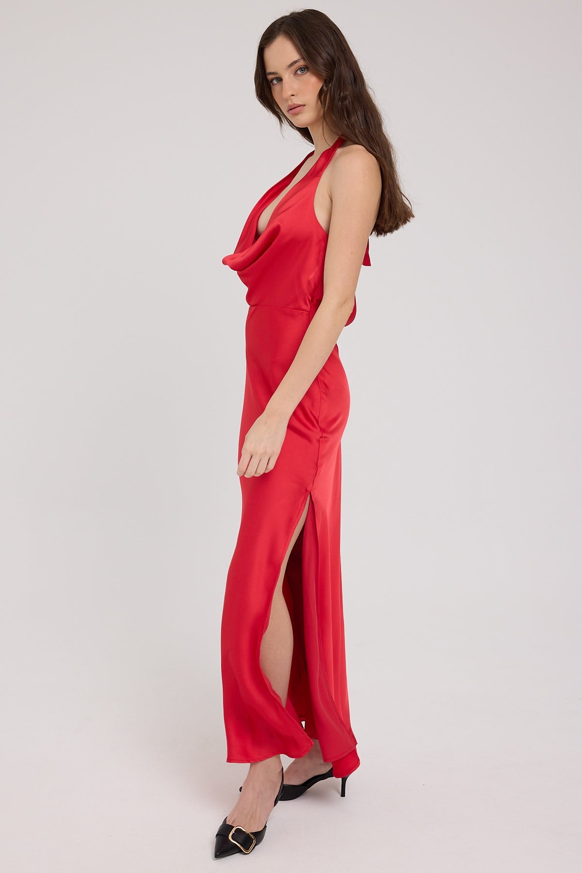 Luck & Trouble Greta Maxi Dress Red
