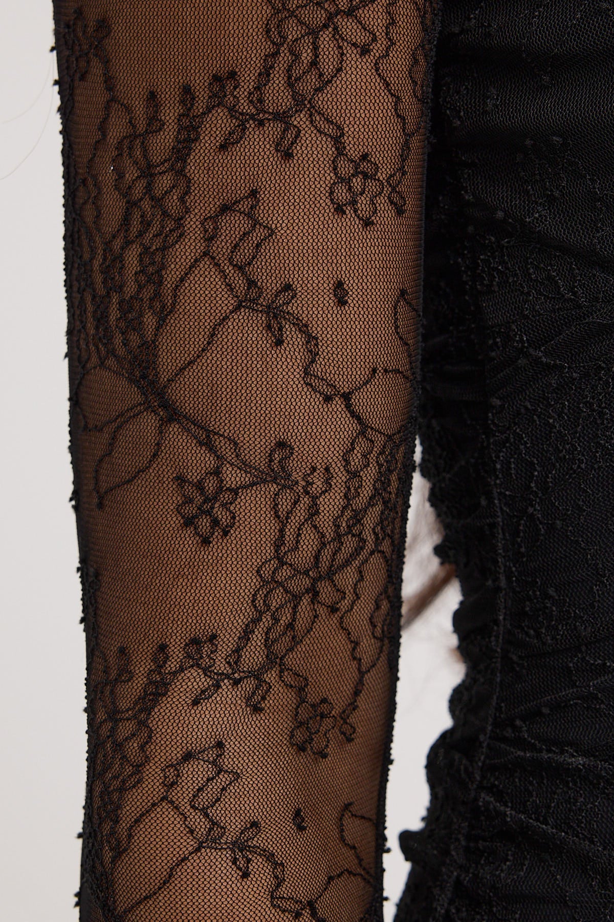 Luck & Trouble Lilliana Lace Mini Dress Black