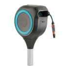 Automatic Retractable Garden Hose Reel on Metal Spike with 360° swivel