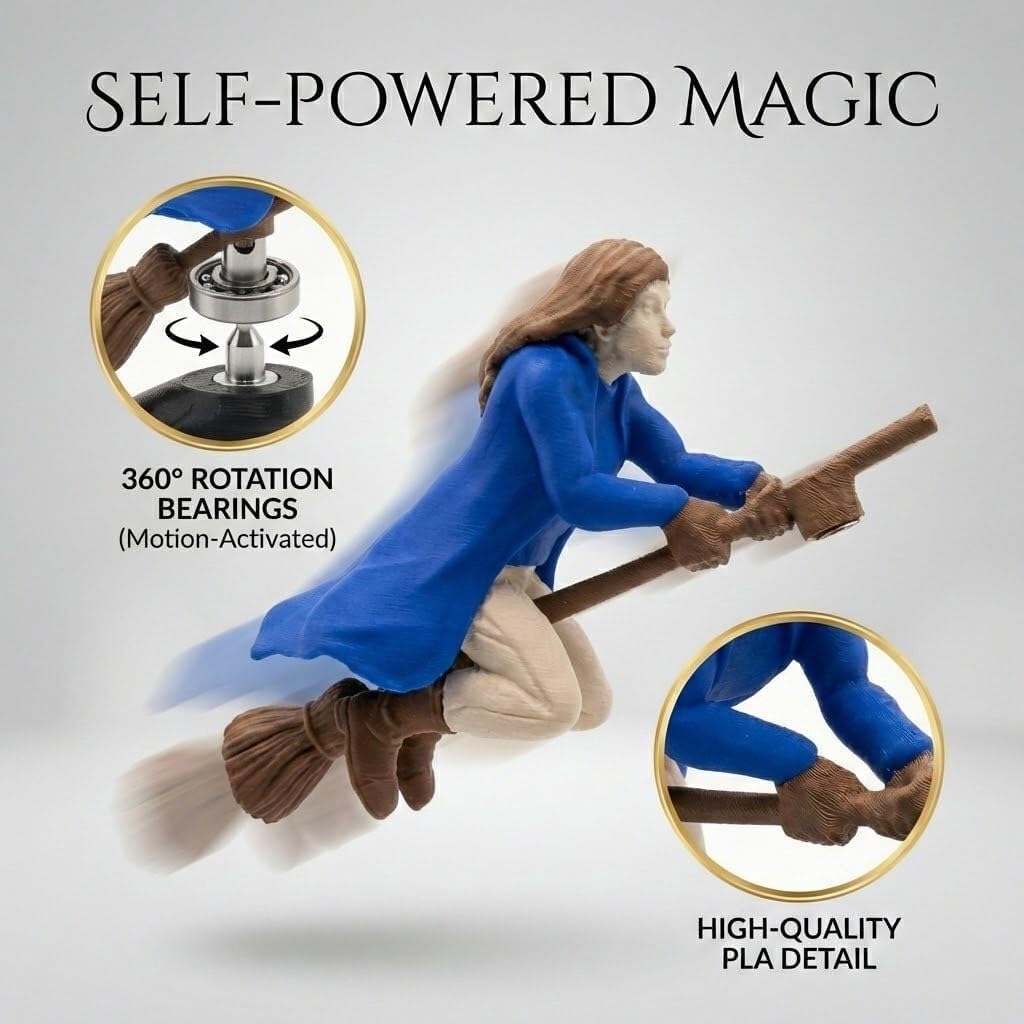 Motion-Activated Dashboard Ornament- Drift Witches