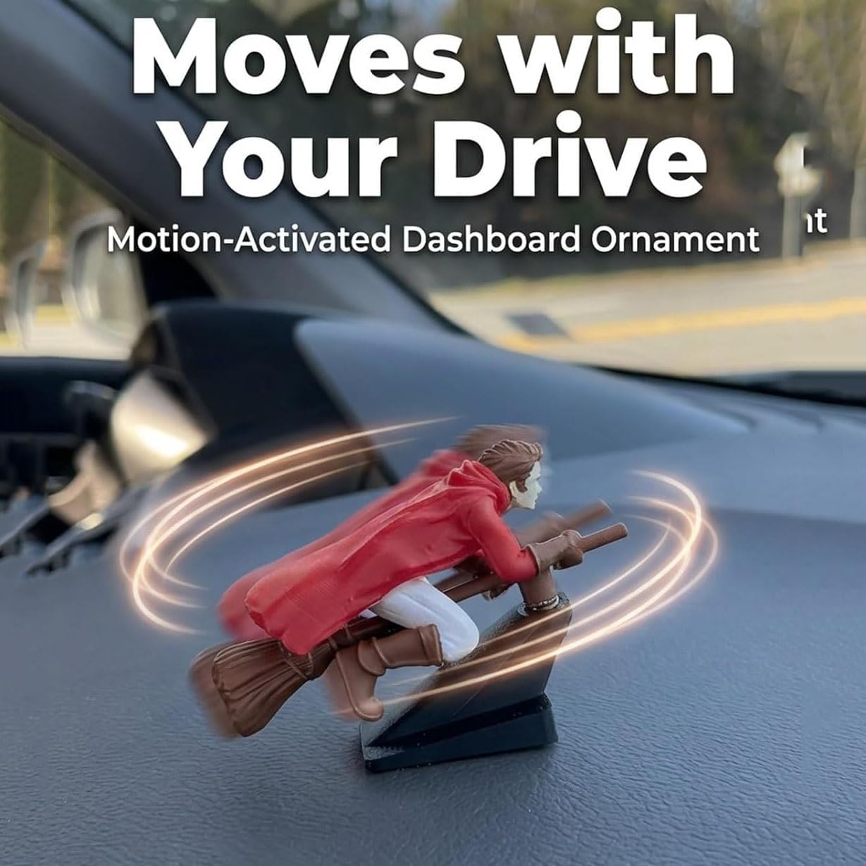 Motion-Activated Dashboard Ornament- Drift Witches