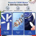 Automatic Fruit and Garlic Peeler-50W Motor with Stainless Steel Blades