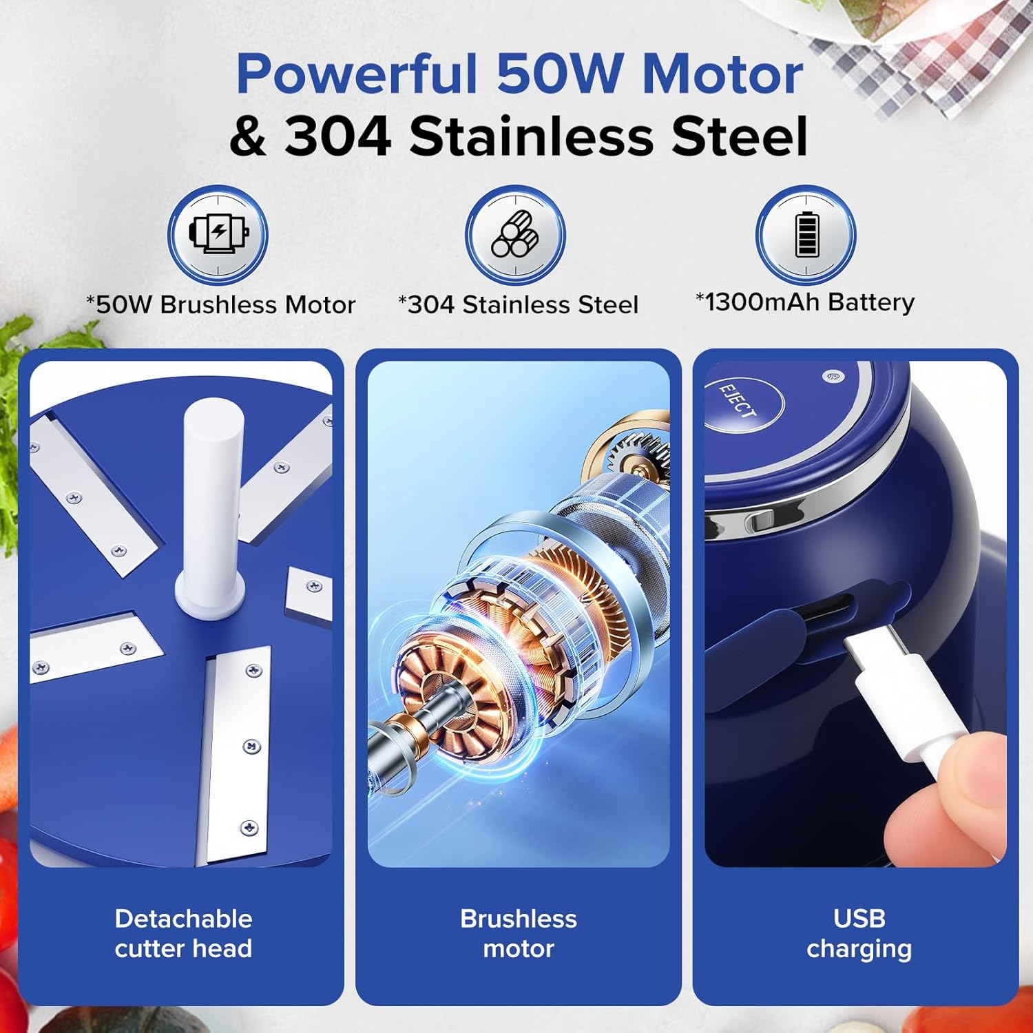 Automatic Fruit and Garlic Peeler-50W Motor with Stainless Steel Blades