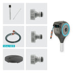 Automatic Retractable Garden Hose Reel on Metal Spike with 360° swivel