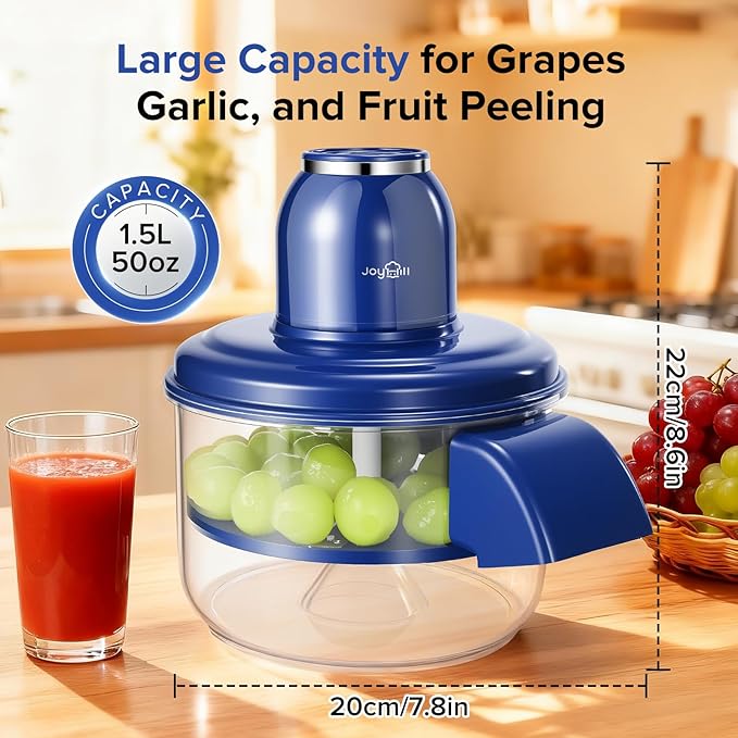 Automatic Fruit and Garlic Peeler-50W Motor with Stainless Steel Blades