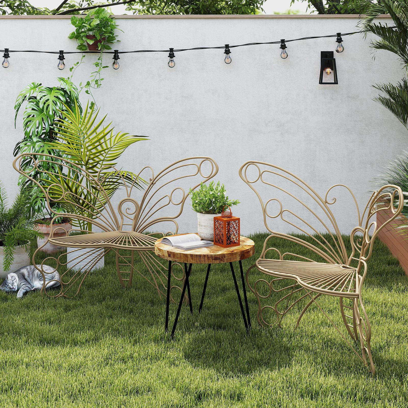 Outdoor Metal Butterfly Chairs