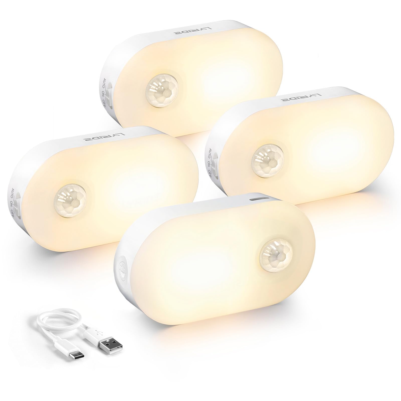 Rechargeable Battery Night Light with Motion Senso