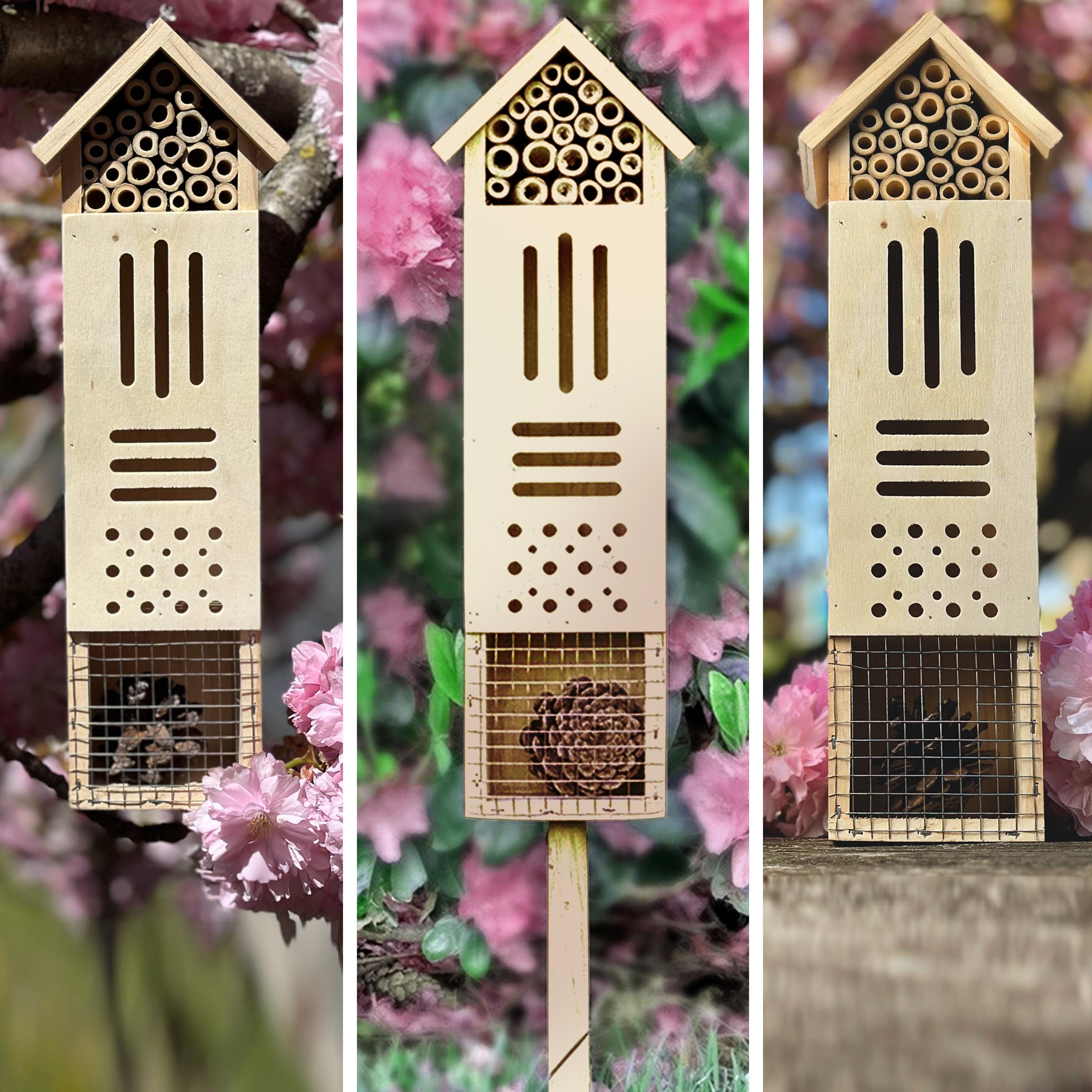 Pollination Castle - Large Wooden Insect House