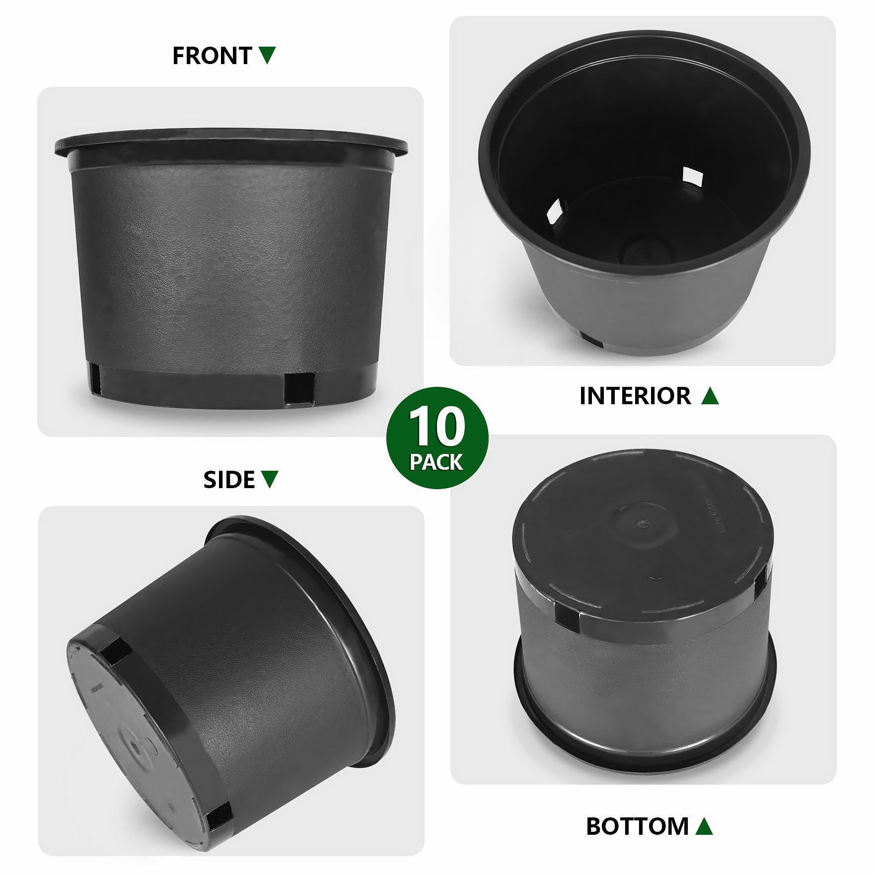 Trade Gallon Root Garden Container Premium Nursery Pots