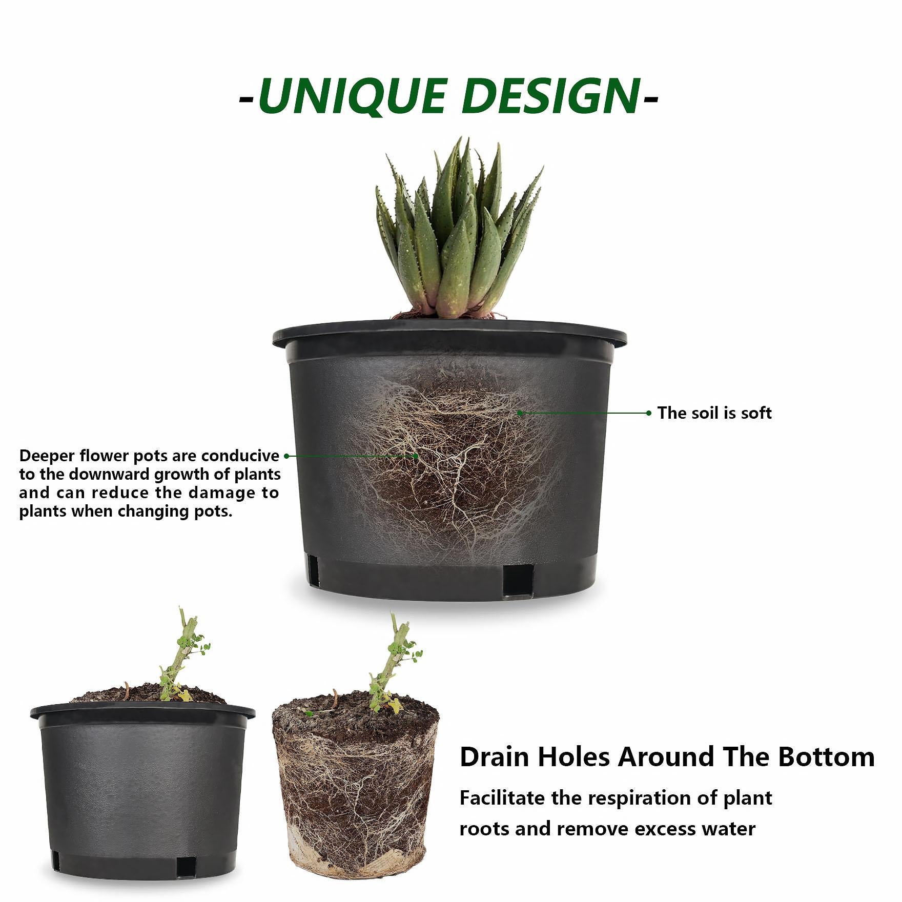 Trade Gallon Root Garden Container Premium Nursery Pots