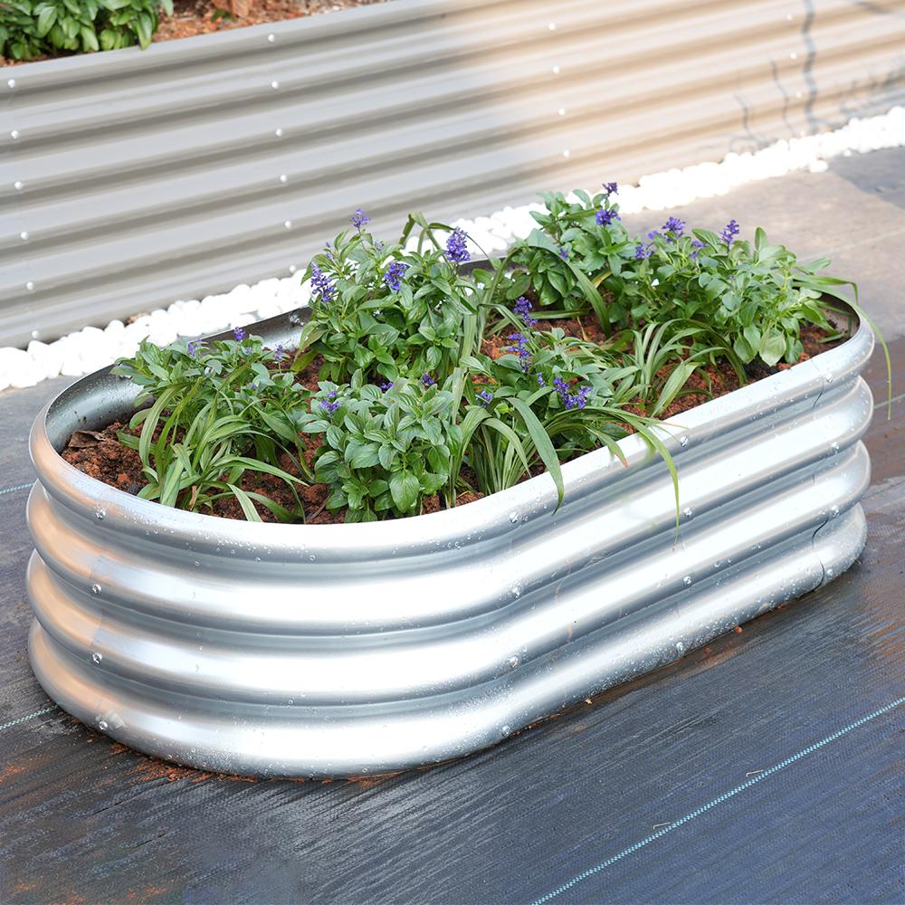 4x2x1FT Galvanized Raised Garden Bed Kits