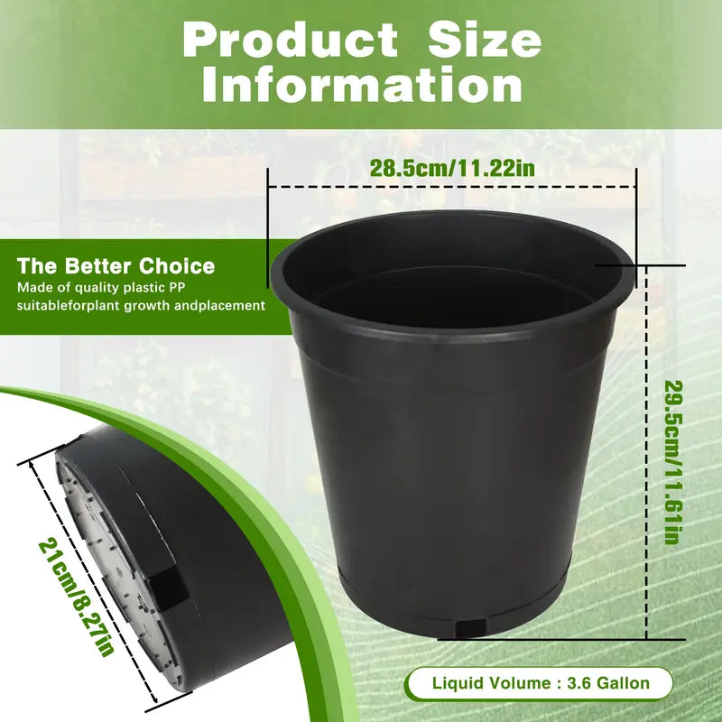 Trade Gallon Root Garden Container Premium Nursery Pots