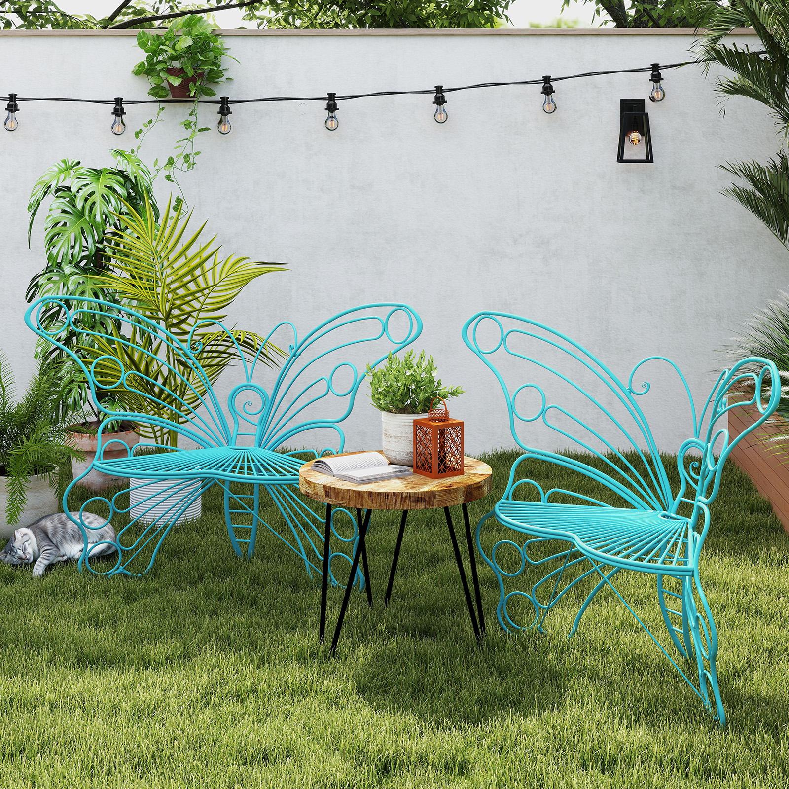 Outdoor Metal Butterfly Chairs